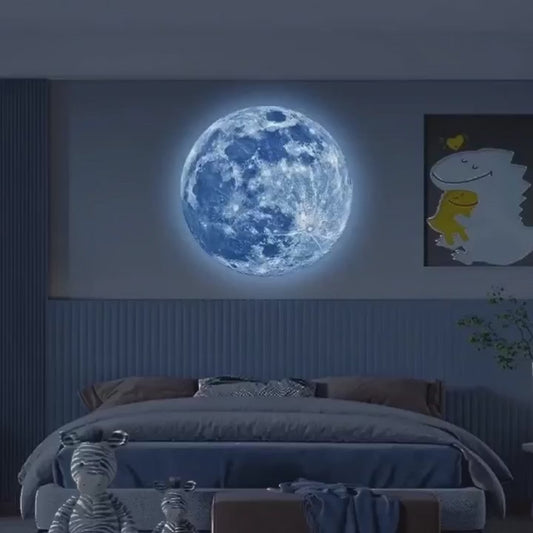 3D Luminous Moon Wall Sticker